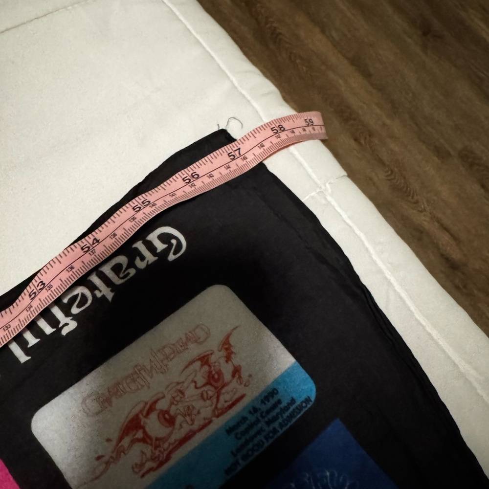 Grateful Dead backstage pass silk large scarf - Picture 5 of 7